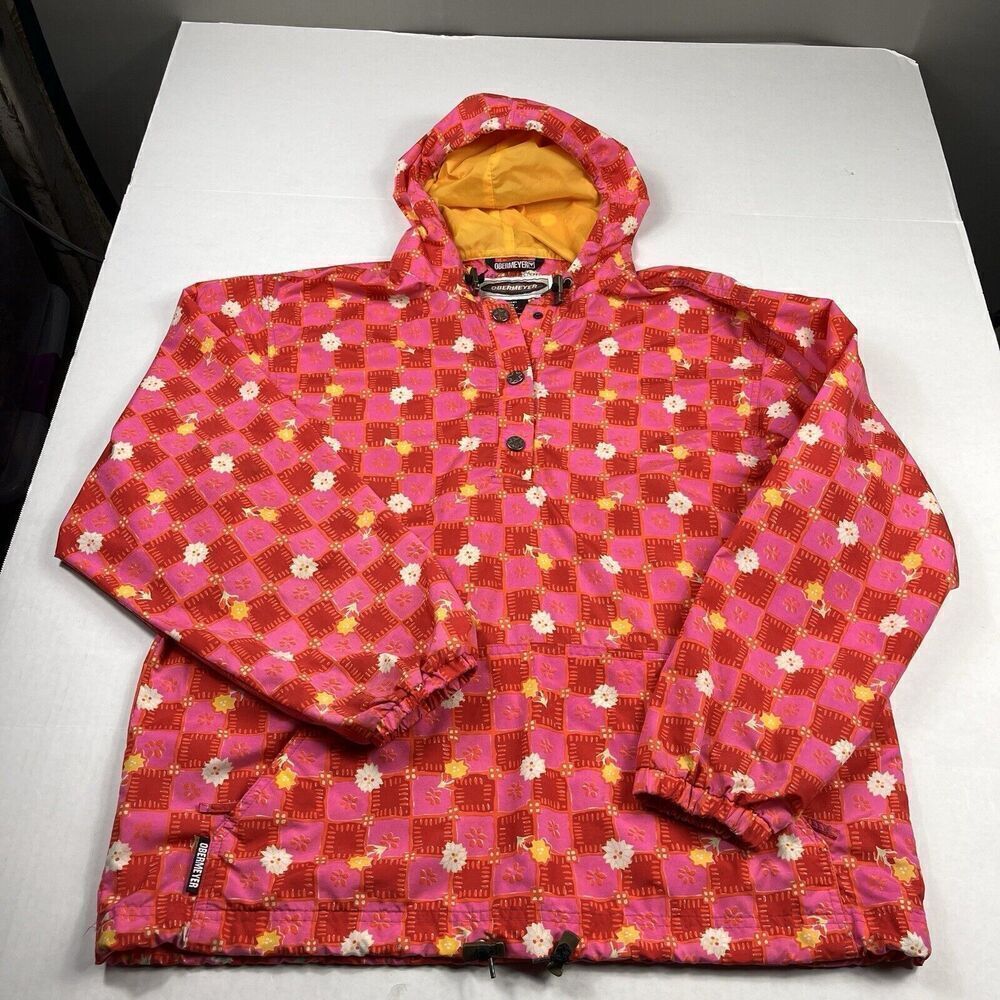 Obermeyer Girls Kalie Hooded Jacket Floral Patchwork Outdoor Pullover XL Juniors